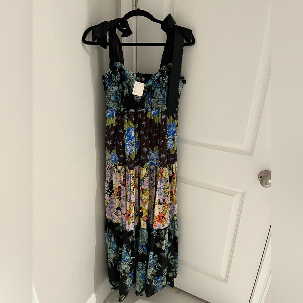 Brand New FREE PEOPLE maxi dress, Size Medium, multi color